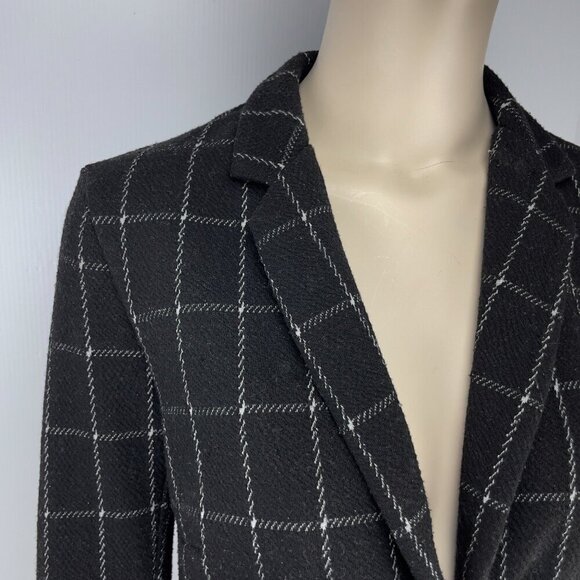 SANDWICH Academia Office Comfy Softβ Plaid UnStructured Blazer / Cardigan sz S - Picture 5 of 10